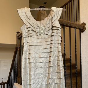 Gold semi formal dress